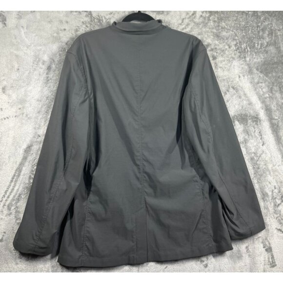 Eddie Bauer Travex Voyager Blazer Jacket Mens 40 Gray Nylon Stretch Travel - Picture 6 of 13